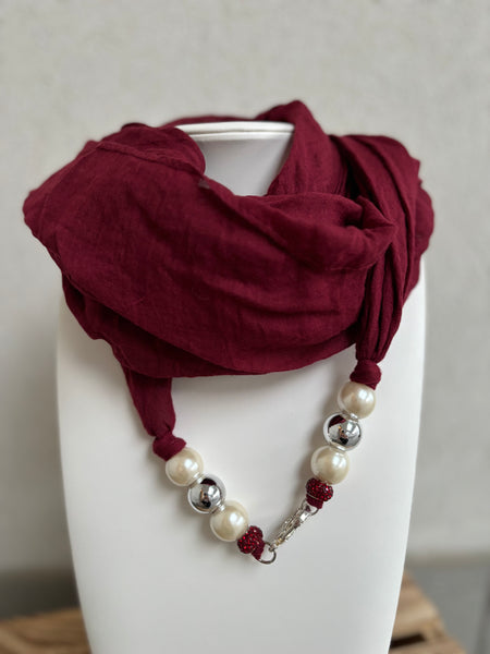 Sciarpa Gioiello Bordeaux