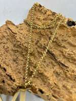 Collana “Iniziali” maxi in acciaio oro
