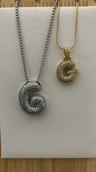 Collana con iniziale grande, collana lunga per donna, lettera oversize, ciondolo con iniziale placcato argento, gioielli personalizzati, collana con lettera grande - Italia Collana con iniziale grande, collana lunga per donna, lettera oversize, ciondolo con iniziale placcato argento, gioielli personalizzati, collana con lettera grande - Italia